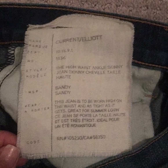 Current/Elliot High Waisted Darcy Skinny Jeans - Picture 4 of 5